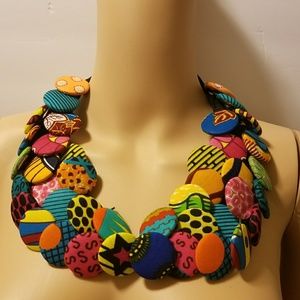 🔥Ankara Buttons Necklace. 🔥 NE🔥🔥